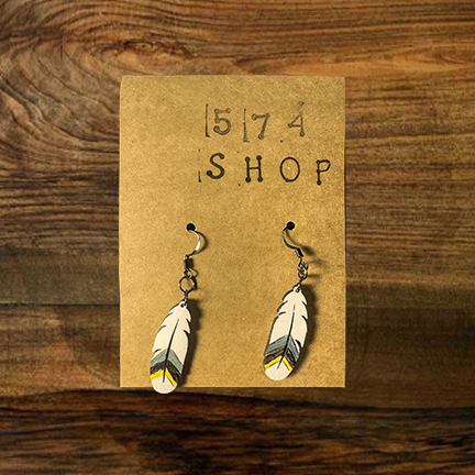 Handmade Wooden Earrings by Joshua